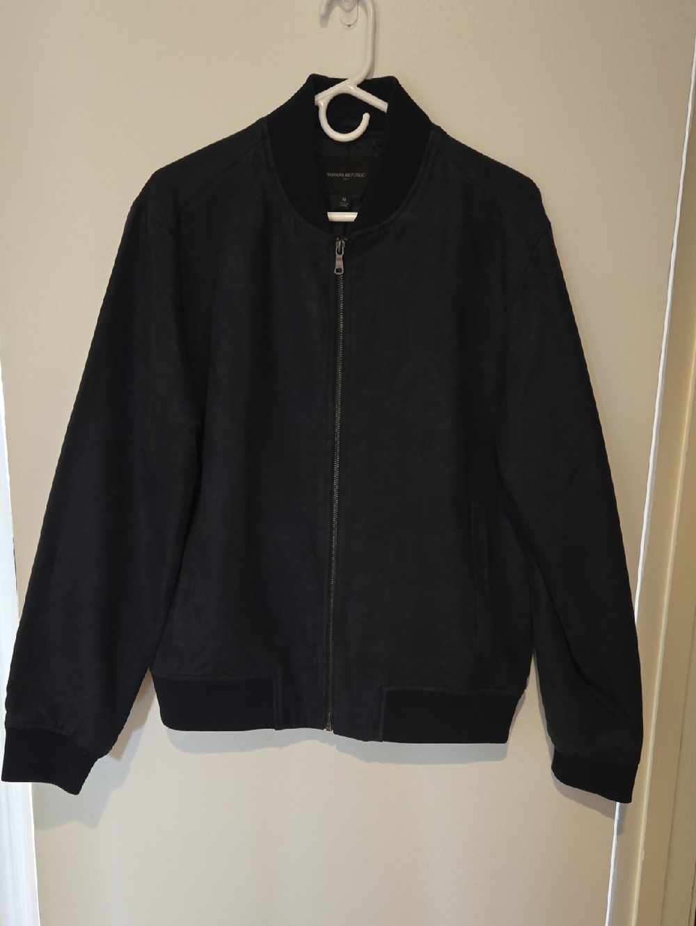Banana Republic Navy Zip-Up Bomber Jacket